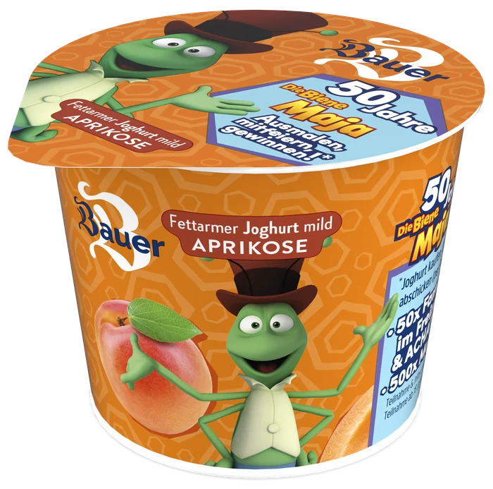 Becher Kinderfruchtjoghurt Die Biene Maja Aprikose