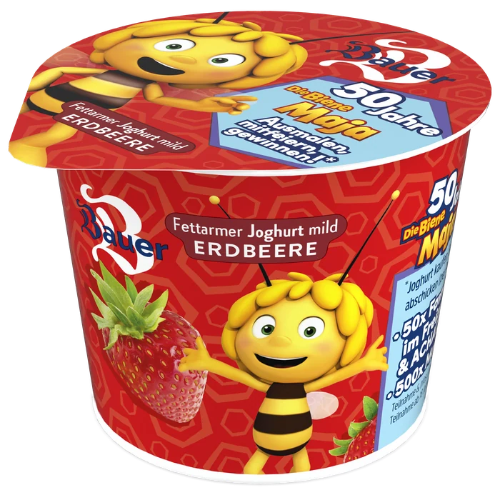 Becher Kinderfruchtjoghurt Die Biene Maja Erdbeere